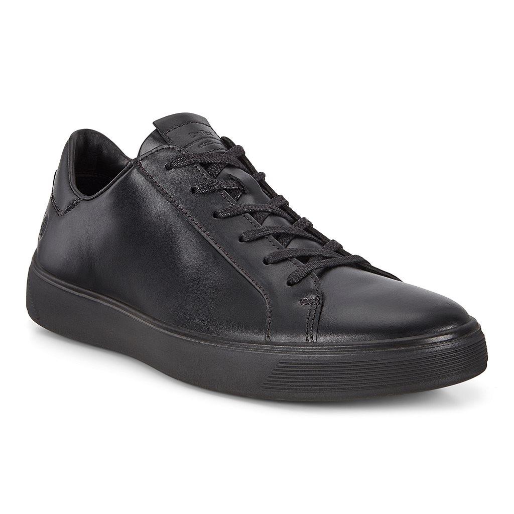 Ecco Street Tray Mens Sneakers In Black - India OIB-806547